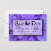 Hydrangeas Lavendel lila Save The Date (Voorkant)