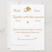 HYDRANGEAS-LIJST - huwelijksuitnodiging Kaart (Achterkant)