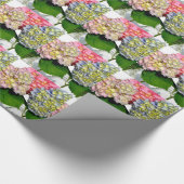 Hydrangeas Mason potje roze bloemenblauw bloemenbl Cadeaupapier (Hoek)