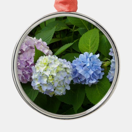 Hydrangeas Metalen Ornament (Voorkant)