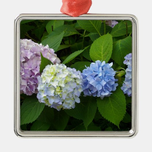 Hydrangeas Metalen Ornament (Voorkant)