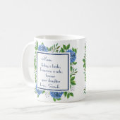 Hydrangeas moeder van de bride Gifts uit Bride Koffiemok (Voorkant links)