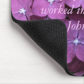 Hydrangeas Mousepad w/Gardening quote Muismat (Hoek)