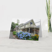 Hydrangeas op de binnenplaats van Martha Kaart (Voorkant)