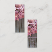 Hydrangeas op een visitekaartje van bladwijzer uit (Voorkant / Achterkant)