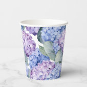 Hydrangeas Papieren Bekers (Achterkant)