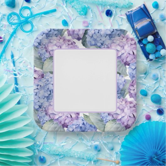 Hydrangeas Papieren Bordje (Feest)