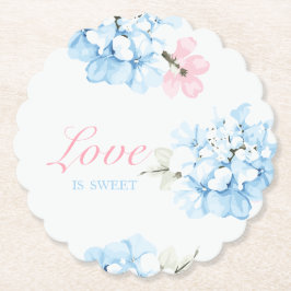 Hydrangea's Pastel Bloei Kartonnen Onderzetters