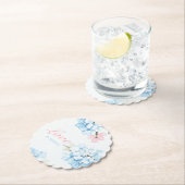 Hydrangeas pastelbloem kartonnen onderzetters (Insitu)