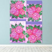 HYDRANGEAS Premium Verpakt Canvas (glans) (Insitu (Houten vloer))