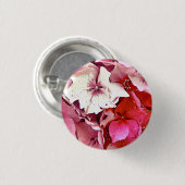 HYDRANGEAS RONDE BUTTON 3,2 CM (Voorkant /achterkant)