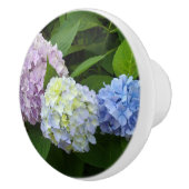 Hydrangeas roze paars blauw keramische knop (Rechts)