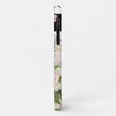hydrangeas Rozen Black White Striped Floral Case-Mate iPhone Case (Achterkant/links)