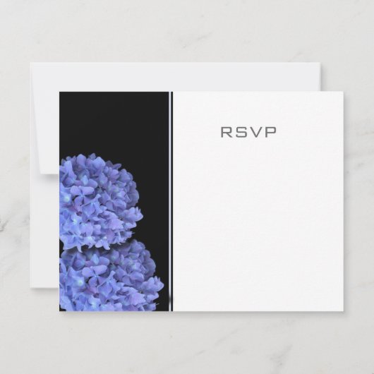 Hydrangeas RSVP Kaartje (Achterkant)