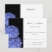 Hydrangeas RSVP Kaartje (Voorkant / Achterkant)