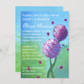 Hydrangeas Schilderende Bridal Shower Invitations Kaart (Voorkant / Achterkant)