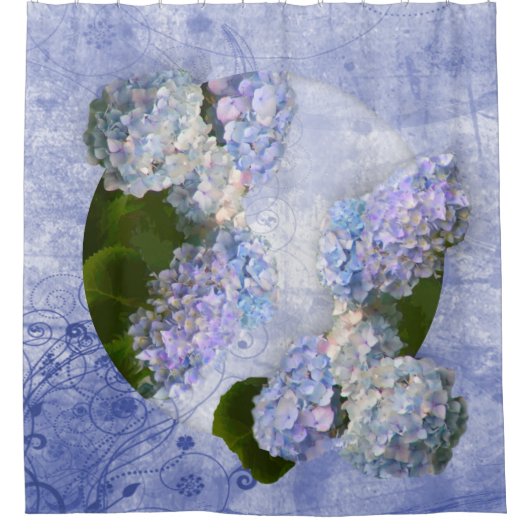 Hydrangeas Shower Curtain Douchegordijn (Voorkant)