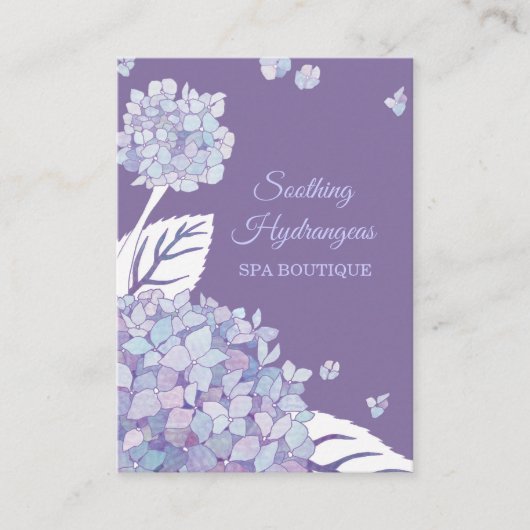 Hydrangeas Spa Boutique Visitekaartje (Voorkant)