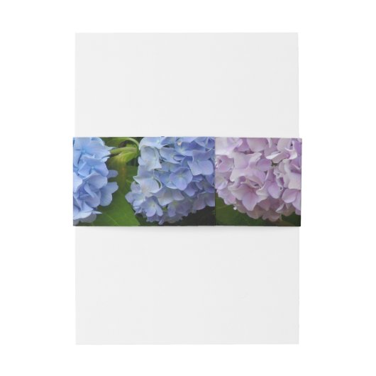 Hydrangeas Uitnodigingen Wikkel (Achterkant Voorbeeld)