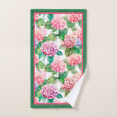 Hydrangeas-ventilatorpatroon Bad Handdoek (Handdoek)