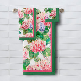 Hydrangeas-ventilatorpatroon Bad Handdoek