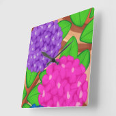 Hydrangeas Vierkante Klok (Hoek)