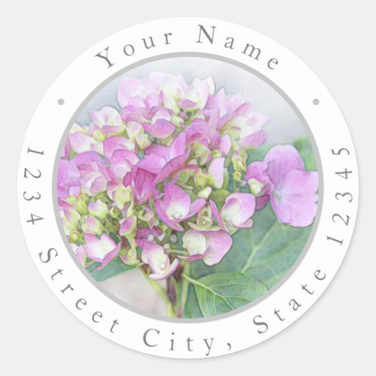 Hydrangeas Vignette Labels (Voorkant)