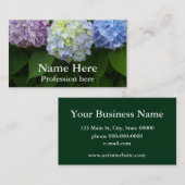 Hydrangeas - visitekaartje (Voorkant / Achterkant)