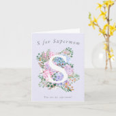 Hydrangea's voor supermom Moederdag Kaart (Gele Bloem)