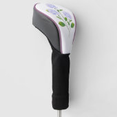 Hydrangeas Waterverf Bloemen Stengels Golfheadcover (Schuin)