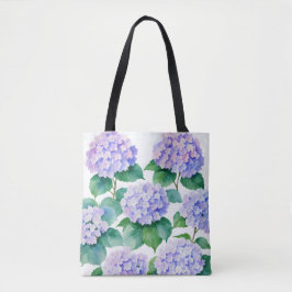 Hydrangeas Waterverf Bloemenkunst Tote Bag