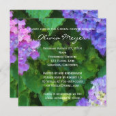 Hydrangeas Waterverf Bridal Shower Kaart (Voorkant / Achterkant)