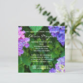 Hydrangeas Waterverf Bridal Shower Kaart (Staand voorkant)