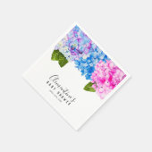 Hydrangeas Waterverf Schilderen | BABY SHOWER Servet (Hoek)