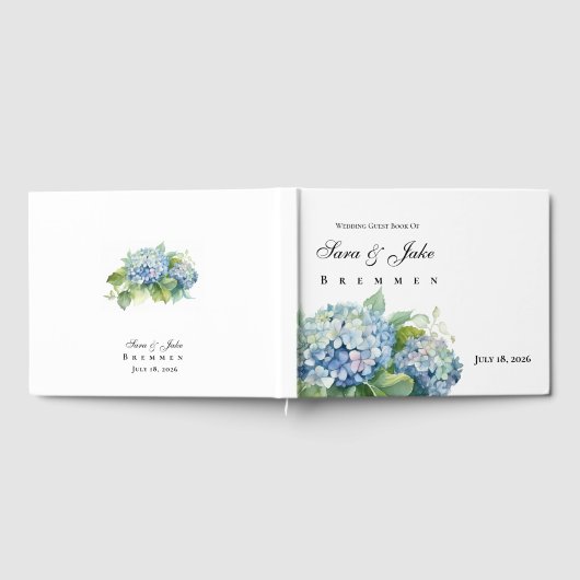 Hydrangeas Wedding Gastenboek (Volledig)