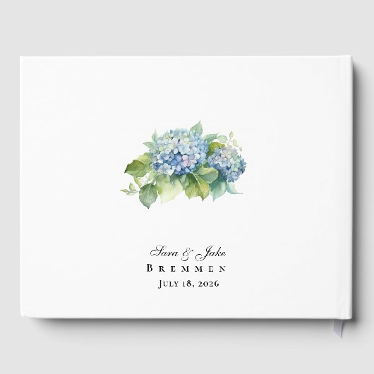 Hydrangeas Wedding Gastenboek (Achterkant)
