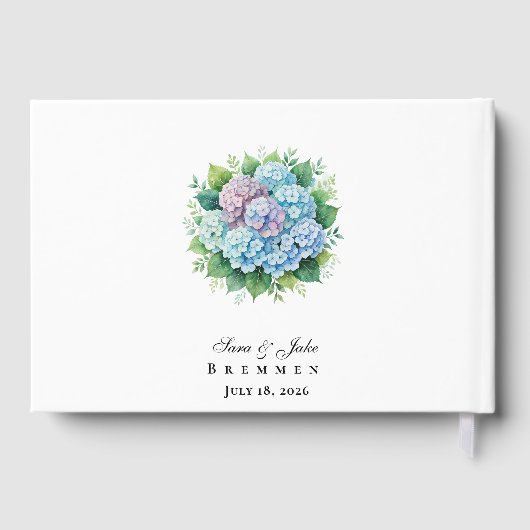 Hydrangeas Wedding Gastenboek (Achterkant)