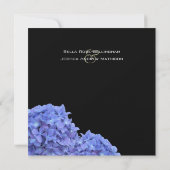 Hydrangeas Wedding Invitation Kaart (Achterkant)