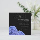 Hydrangeas Wedding Invitation Kaart (Staand voorkant)