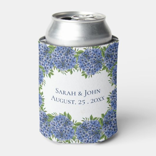 Hydrangeas Wedding Koelboxxen Gepersonaliseerde ga Blikjeskoeler (Blikje Voorkant)
