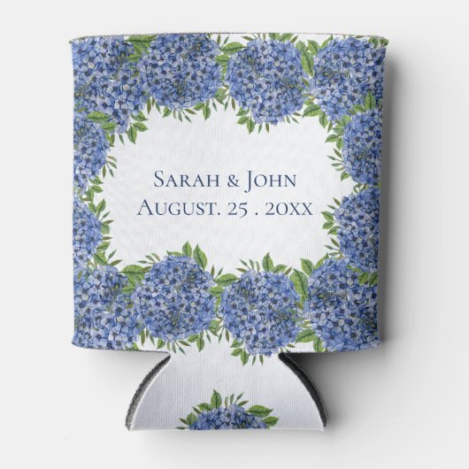 Hydrangeas Wedding Koelboxxen Gepersonaliseerde ga Blikjeskoeler (Voorkant)