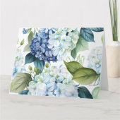 Hydrangeas Wenskaart Kaart (Achterkant)