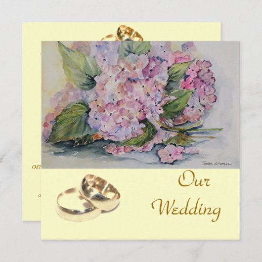 Hydrangeasliefde Kaart (Voorkant / Achterkant)