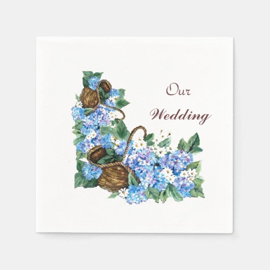 Hydrangeasmand Servet (Voorkant)