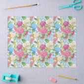 Hydrangeassen en vlinders Dragonfly betegeld huwel Tissuepapier (Craft)