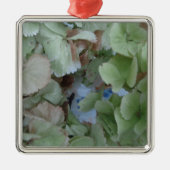 Hydrangebladeren Metalen Ornament (Voorkant)