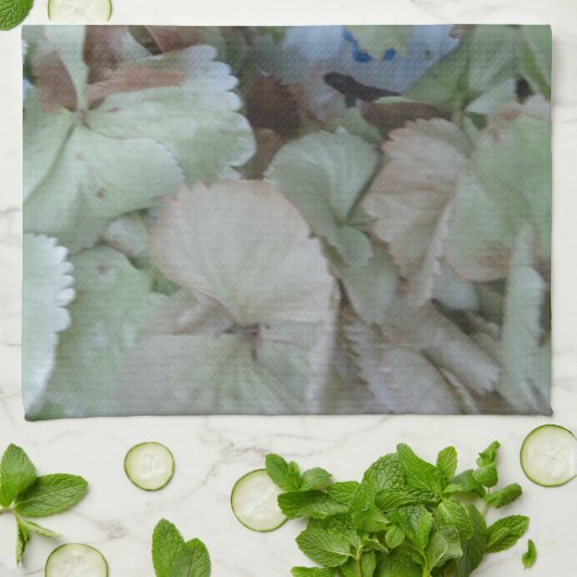 Hydrangebladeren Theedoek (Gevouwen)