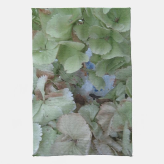 Hydrangebladeren Theedoek (Verticaal)