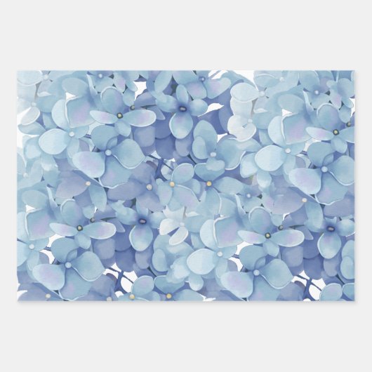 Hydrangebloemen Inpakpapier Vel (Voorkant 2)