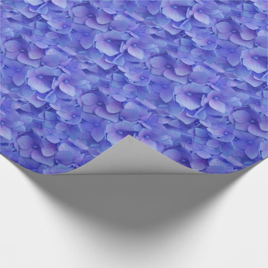 Hydrangeenblauw Cadeaupapier (Hoek)
